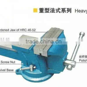 6" 150mm Super Qaulity France Type Swivel Bench Vise With Anvil thumbnail-2