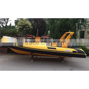 China Manufacturer New 17' RIB Rigid Hypalon Inflatable Sport Fishing Boats for Sale thumbnail-1