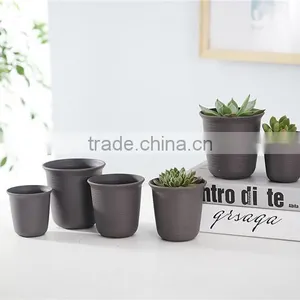 Plastic Round Resin Succulent Plant Pot/Cactus Plant Pot Flower Pot thumbnail-6