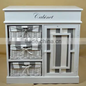 HOT Europe Wholesale Solid Wood Furniture With Wicker Baskets thumbnail-2