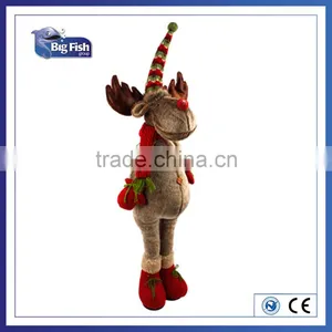 Home Decor Christmas Decoration Supplies Big Standing Deer Elk With Retractable Legs thumbnail-1