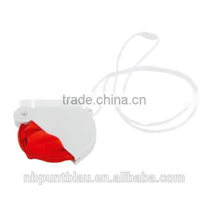 Polyester Necklace Fan Cheap Promotional Foldable Necklace Fan thumbnail-1