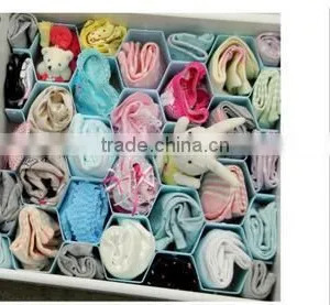 Cy272 8-Piece Honeycomb Drawer Clapboard Closet Divider Cabinet Cellular Partitions Underwear Organizer thumbnail-3