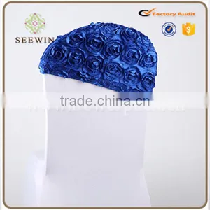 Half Back Rosette Chair Cover for Wedding thumbnail-6