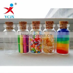 10ml Borosilicate Glass Bottles With Cork Lids/ Storage Deco Bottles thumbnail-1
