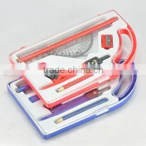 9PC STATIONERY SET in Portable Transparent Plastic Box STATIONERY thumbnail-1