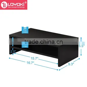 MDF Wood Computer Monitor Riser 16.7 Inch Monitor Stand Save Space Computer Monitor Stand thumbnail-5