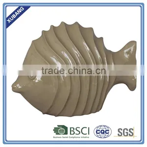 Baby Like Poly Resin Waved Fish Decor Figurine thumbnail-1
