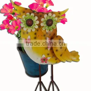 YS2014B223 Metal Owl Flower Pots Made in Xiamen With Size 28X13X24CM thumbnail-1