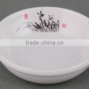 White Round Melamine Sauce Dish thumbnail-1