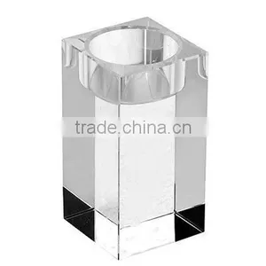 Crystal Candle Holder With Hanging Crystals thumbnail-4