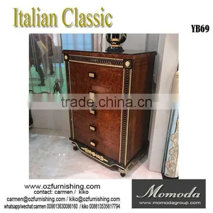 YB69 New Model Design Italian Royal Baroque Style Luxury Solid Wood Bedroom Furniture for Sale thumbnail-2