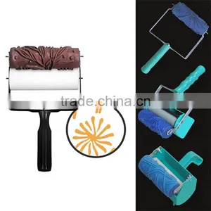 15cm Pattern Paint Brush Roller DIY Rolling Robin Patterned Paint Roller Kit thumbnail-1