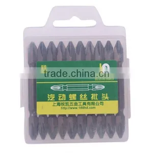 Factory Supply High Quality CRV Rubber Handle Screwdriver With Double End Screwdriver Bits thumbnail-1