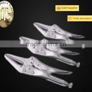 3 Piece Long Nose Lock Grip Plier Set thumbnail-1