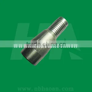 Galvanized Carbon Steel Male Hose Barb NPT or BSPT Thread Swage Nipples thumbnail-1