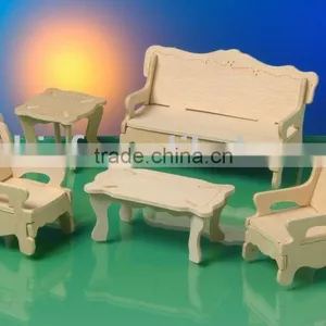3D EVA Foam Furniture Puzzle / Wooden Like Foam Color thumbnail-1