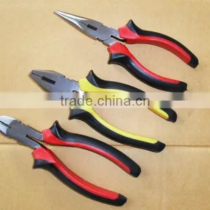 YF409 Europe Style Double Color Handle Combination Plier With Fine Polished thumbnail-1