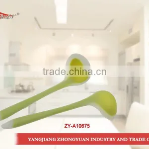 Names of Kitchen Utensils Best Silicone Soup Ladle With Non-slip Handle thumbnail-1