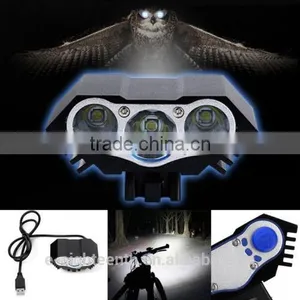 2016 High Quality Cheap Factory Price 2000 Lumen Cree T6 LED Front Torch USB Bike Light thumbnail-1