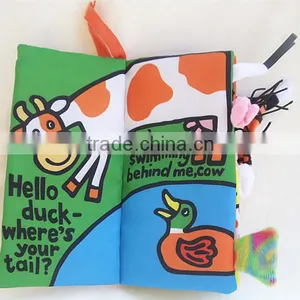 New Born Baby Infant Developmental Soft Animal Cloth Book thumbnail-6