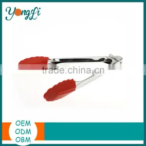Stainless Steel Silicone Food Tongs Salad Serving Food Tongs Kitchen Tool Set thumbnail-2