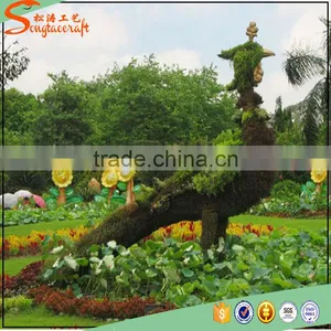 Songtao High Quality Artificial Peacock Artificial Animal Topiary Sculpture for Garden Decoration thumbnail-3