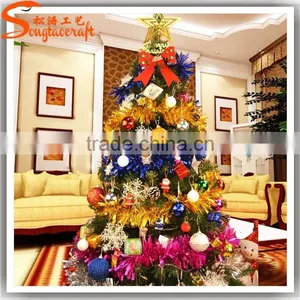 2015 New Product Xmas Tree Needle Pine Tree Fiber Optic Decorative Plastic Mini Christmas Trees for Home Decoration thumbnail-4