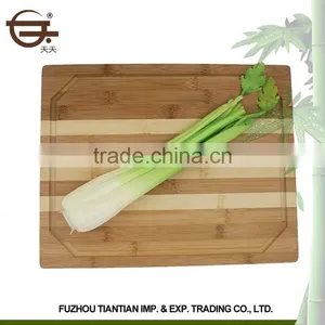 Direct Square Kitchen Organic Vegetable and Fruit Bamboo Cutting Board Wholesale thumbnail-2