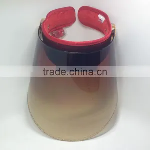 2017 Wholesale Promotional PVC Empty Hat Red uv Protection Caps thumbnail-3