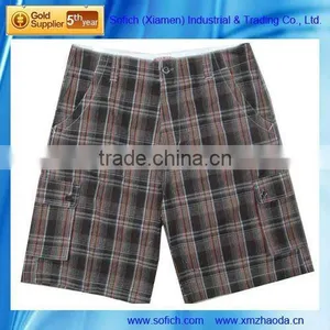 BU-090A Mens Check Shorts thumbnail-1