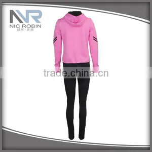 Wholesale OEM Custom Women's Training Wear Set Factory Tracksuit thumbnail-5