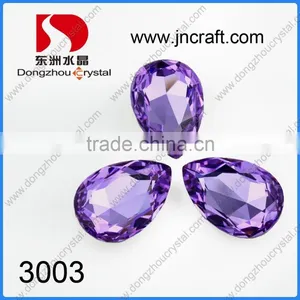 DZ Crystal Drop 3003 Clear AB 13*18mm Fancy Stone Foiled thumbnail-3