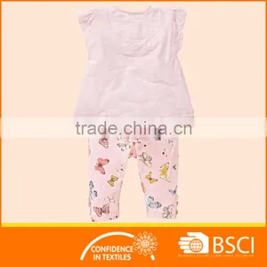 Infant Clothes Baby Girl T Shirts+Full Print Pants 2pcs Set Children Clothing Set thumbnail-2