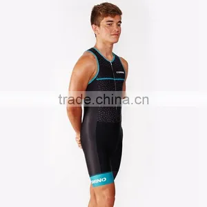 New Style Custom Cycling Swim Bike Clothing One Piece Triathlon Suit Sleeveless thumbnail-5