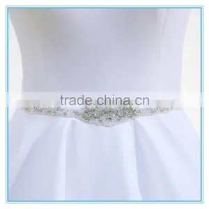 Elegant Vintage Handmade Appliqued Wedding Dress Ball Gown Beading thumbnail-4