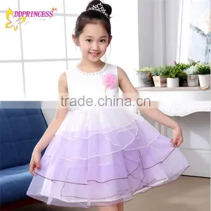 2015 Large Stock Girls' Casual Dress Korea Design Children Dresses Princess Tulle Dress for Girl thumbnail-3