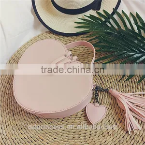 2017 Hand Bag Cosmetic Bag Pink Blue Love Design Shoulder Long Strip Bag for Girls thumbnail-5