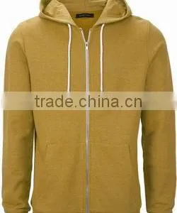 Men's Heather Color Jacket With Hoody Manufacture in Chinese Factory thumbnail-1