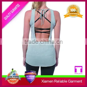 Wholesale Women Sports Singlets Running Yoga Fitness Dry Fit Tank Tops thumbnail-2