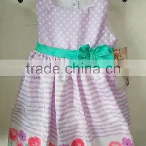 New Arrival 2-6 Years Summer Fashion Polyester Printed Sleeveless Girls Party Dresses thumbnail-1