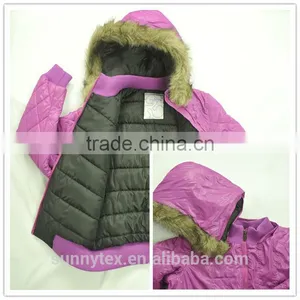 Sunnytex 2014 Winter Padded Quilted Bomber Jacket For Girls thumbnail-2