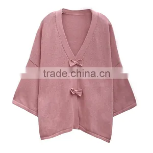 Women Leisure Loose Kimono Cardigan thumbnail-2
