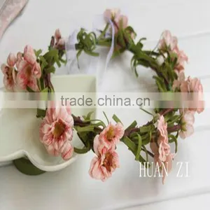 Wholesale Flower Bridal Headpiece Floral Halo Head Garland thumbnail-6