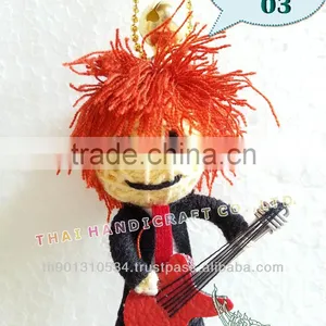 Handmade Keychains Keyrings Voodoo Doll String Accessories Bag Gifts thumbnail-1
