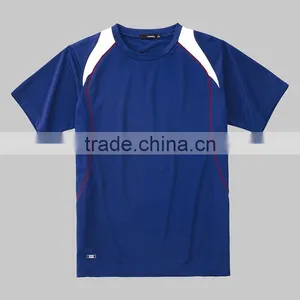 Fashion Black/red Color Block Dri-fit Mens Sports T Shirt thumbnail-2