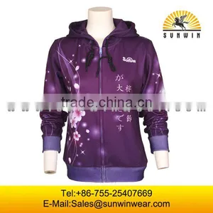New Style Fashion Hoodie Sweatshirt Zipper Popular Custom Sublimation Hoodies/sweatshirts for Women thumbnail-1
