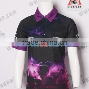 Fashionable Womens Custom Dart Shirt / High Quality Sublimation Beautiful Girls Dart Jersey thumbnail-1
