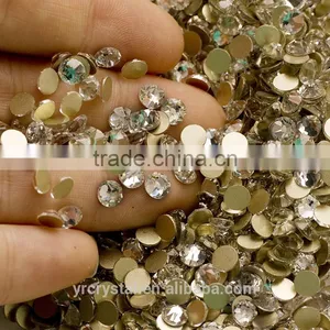 Good Looking Flat Back Rhinestones in Bulk 16 Cut Facets Non Hotfix Crystal Stones for Nail Art thumbnail-2