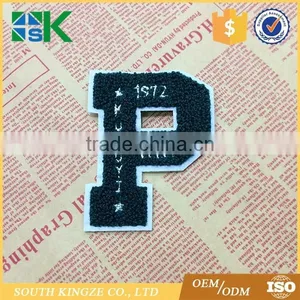 P Embroidered Letter Number Patch Badge Emblem thumbnail-2